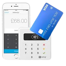 All major credit cards are accepted on your doorstep. portable credit card machine